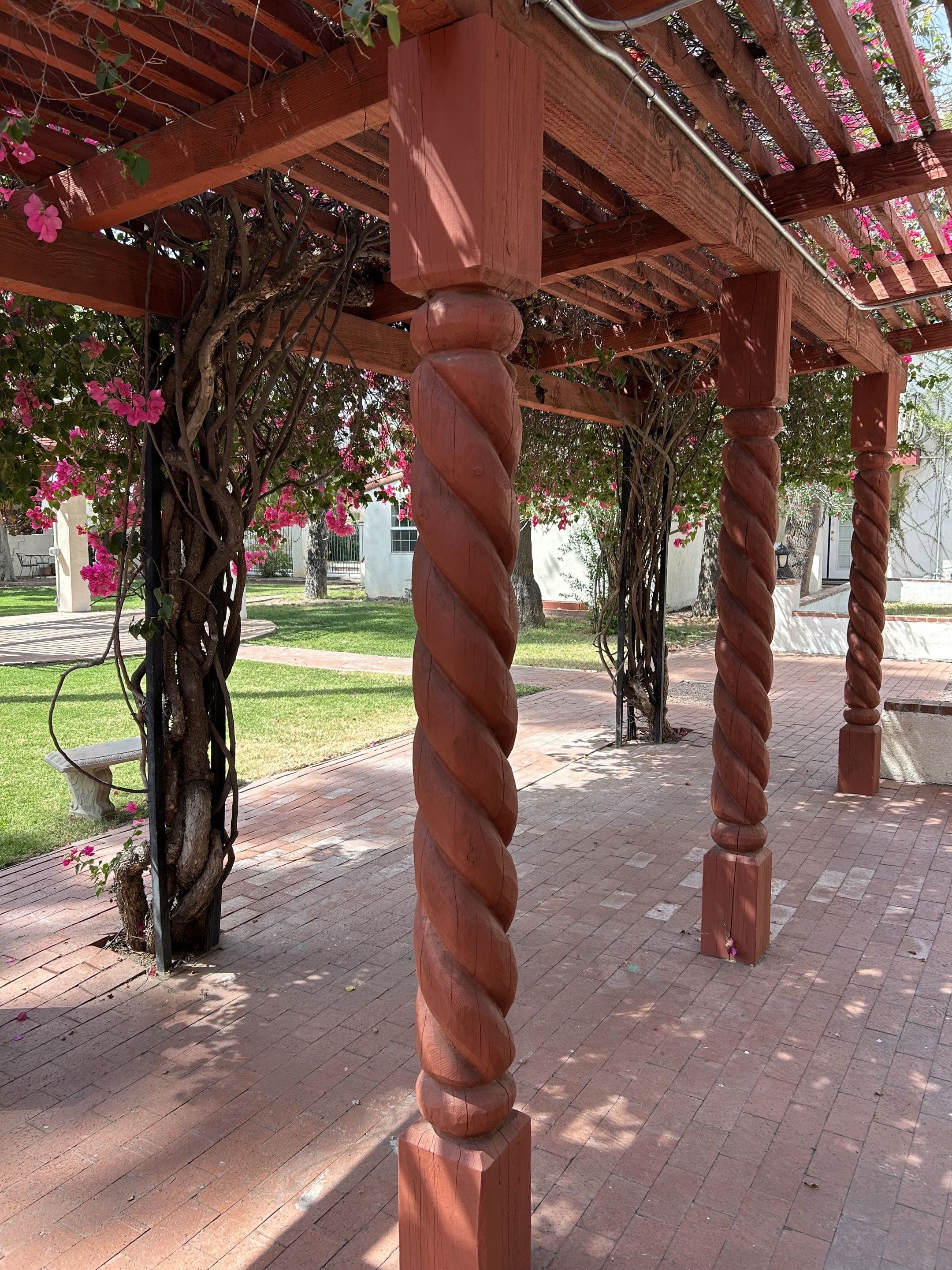 Pergola and bougainvillea